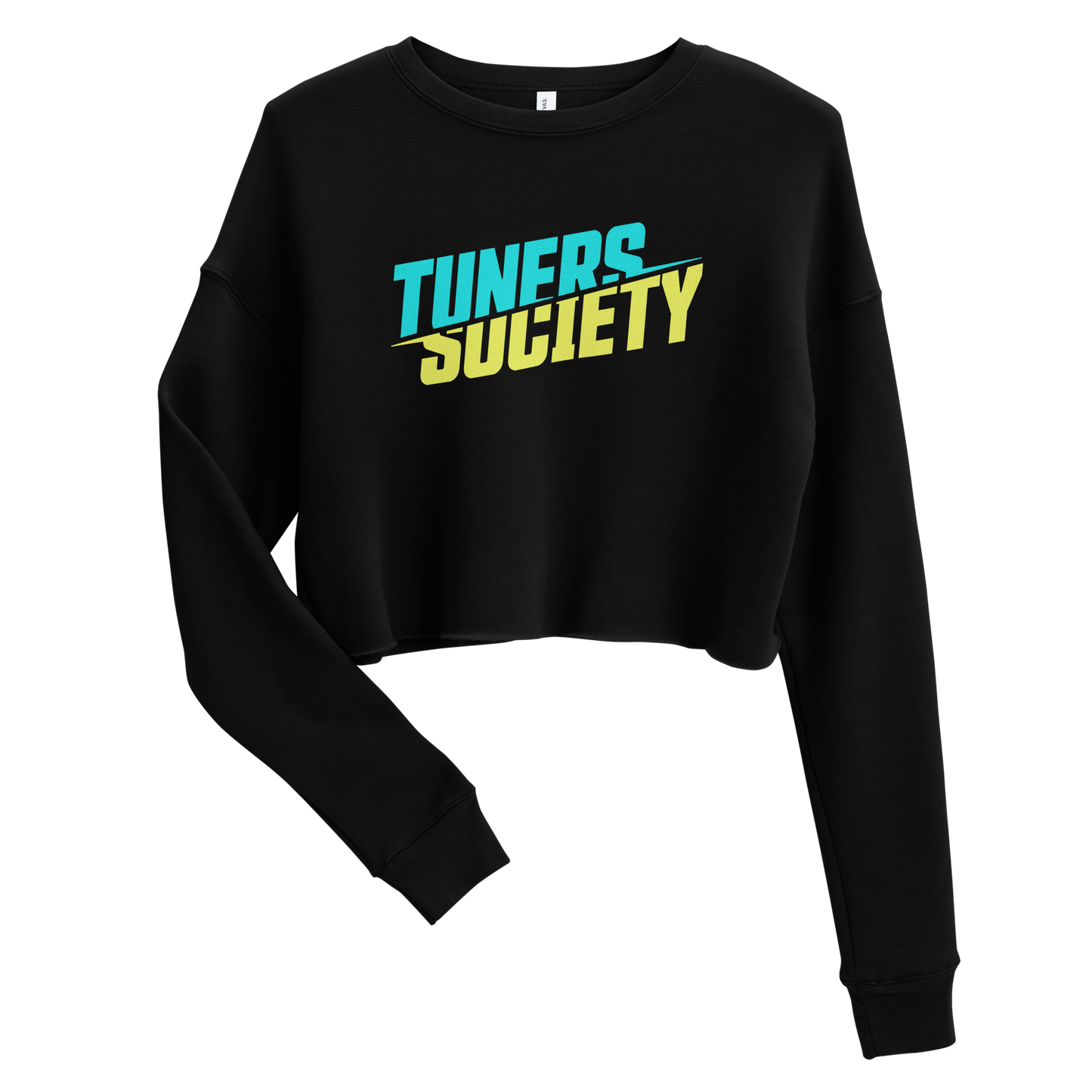 Large Color Stack Crop Sweatshirt