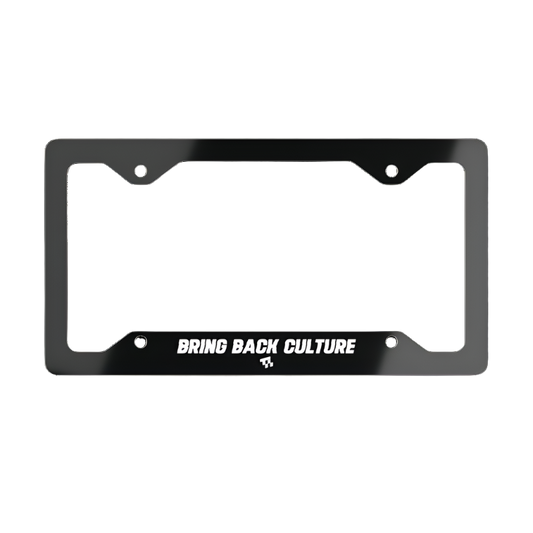 Bring Back Culture Metal License Plate Frame