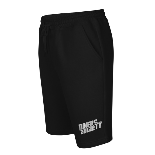 Stack Embroidered Fleece Shorts